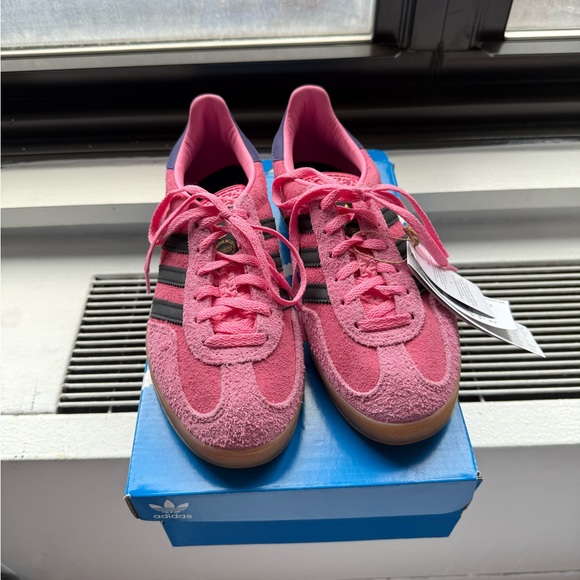 NEW with box Adidas Wmns Gazelle 'Bliss Pink Purple' size 6W - Picture 3 of 9